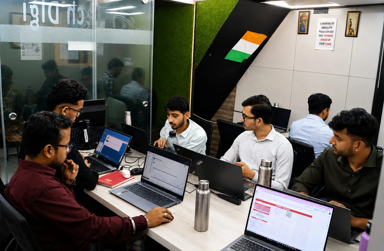 Lavaka Digital team at the Naraina, New Delhi office